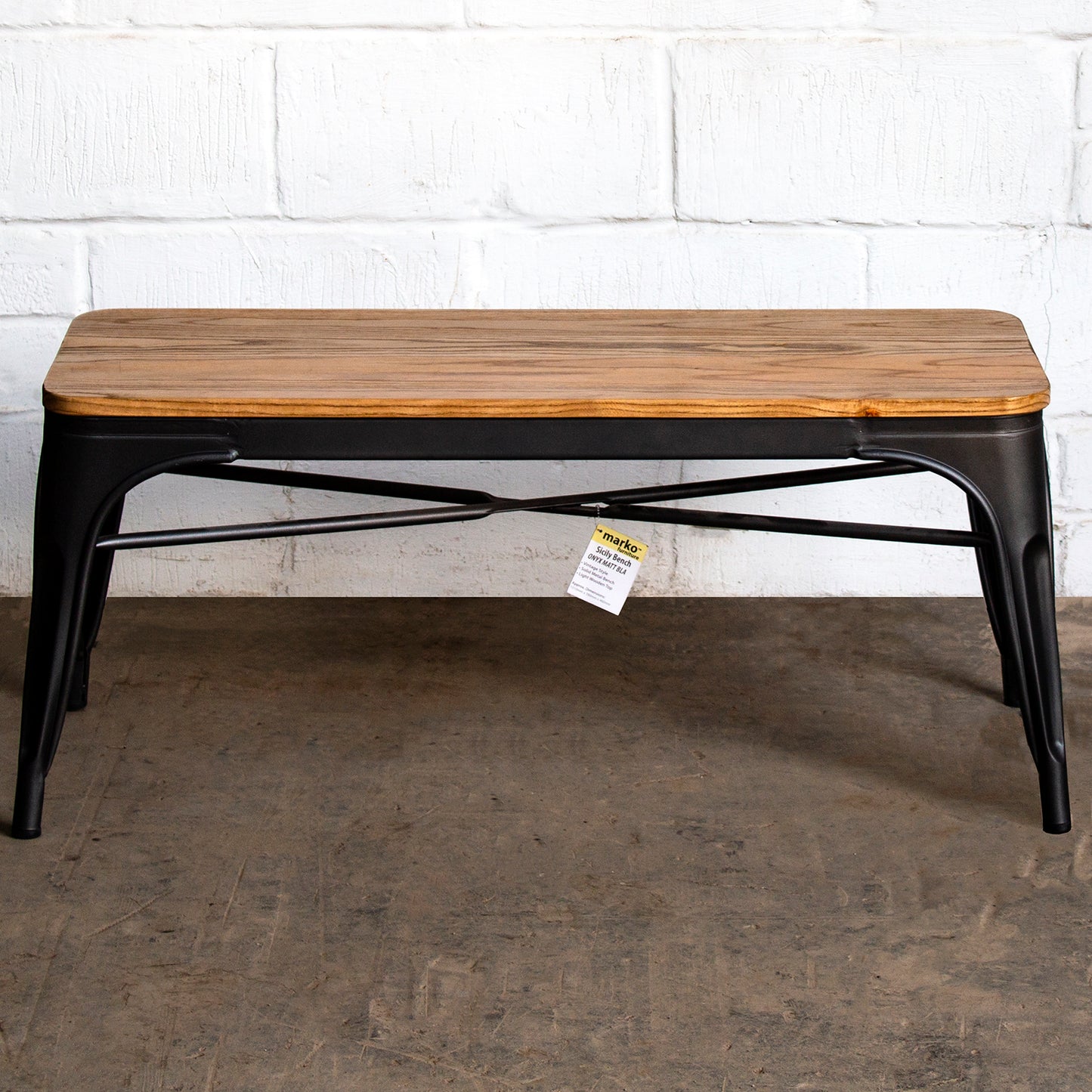Sicily Bench - Onyx Matt Black