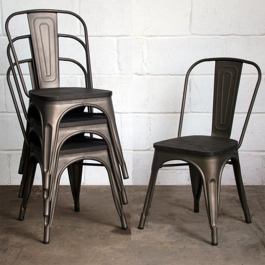 Roma Chair - Gun Metal Grey