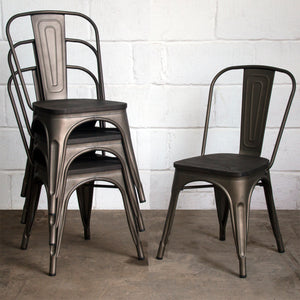 Roma Chair - Gun Metal Grey