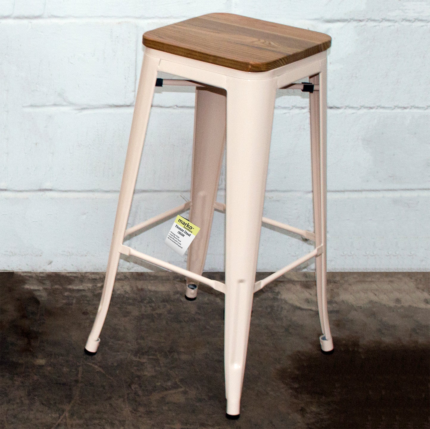 Firenze Bar Stool - Cream