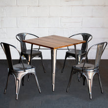 5PC Enna Table Forli & Siena Chairs Set - Steel