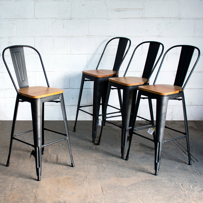 Soranzo Bar Stool - Onyx Matt Black