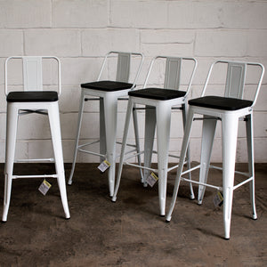 Milan Bar Stool - White