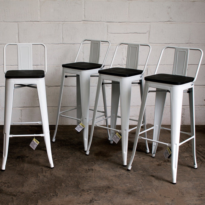Milan Bar Stool - White