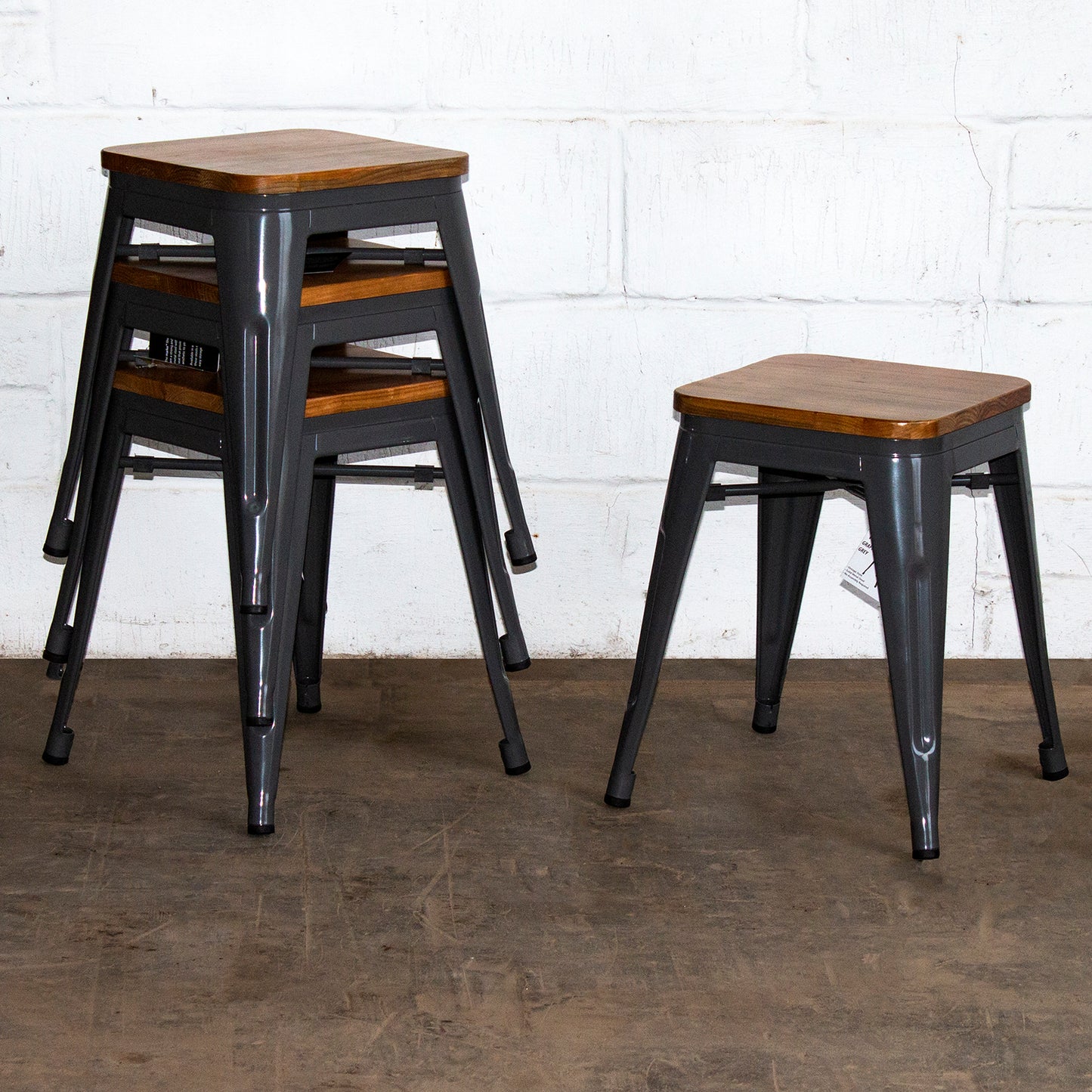Rho Bar Stool - Graphite Grey