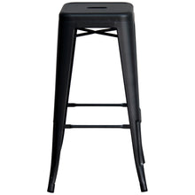 3PC Lodi Table & Orvieto Bar Stool Set - Onyx Matt Black