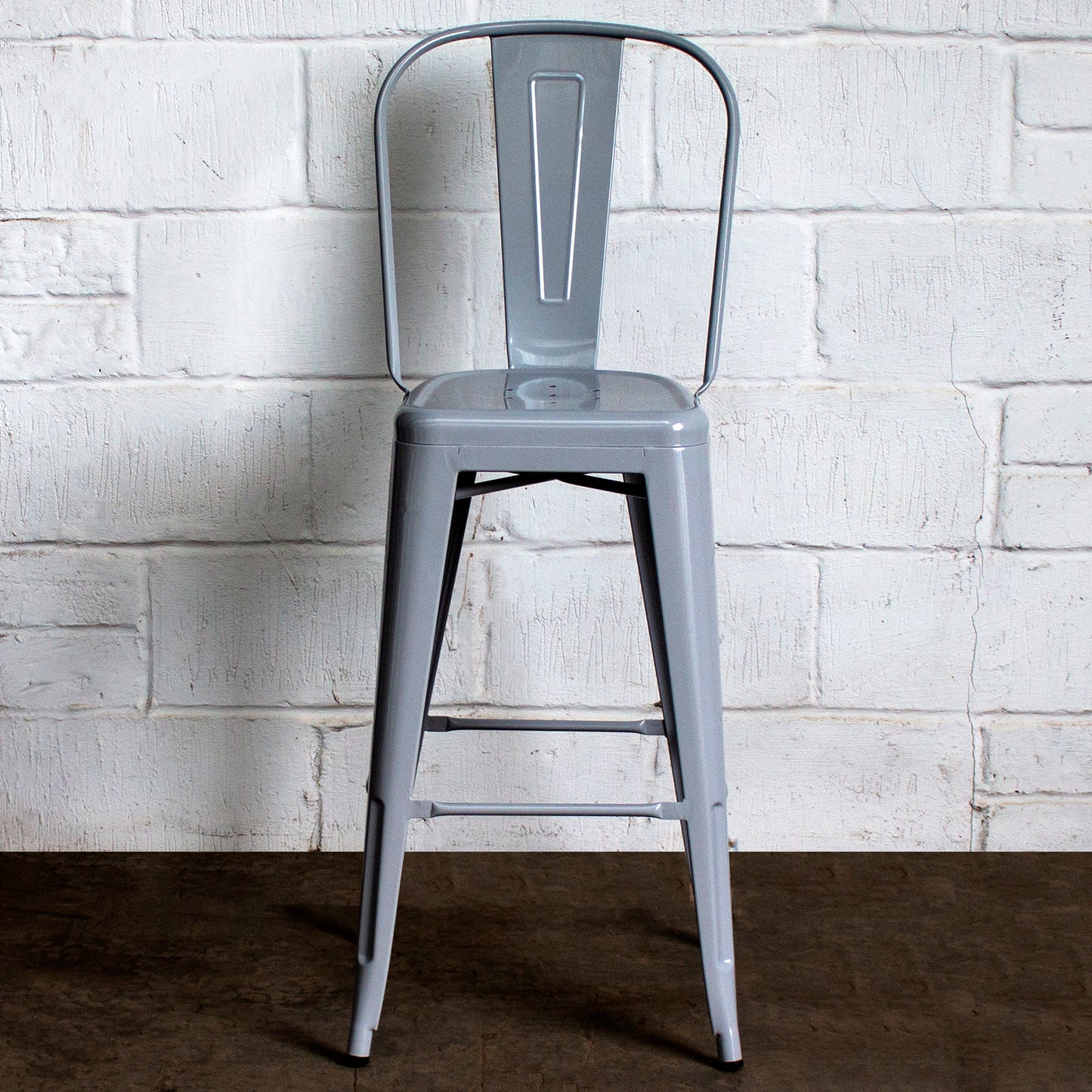 Pascale Bar Stool - Pale Grey