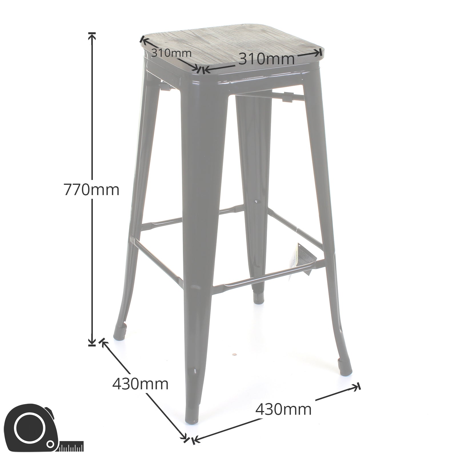 Firenze Stools - Black