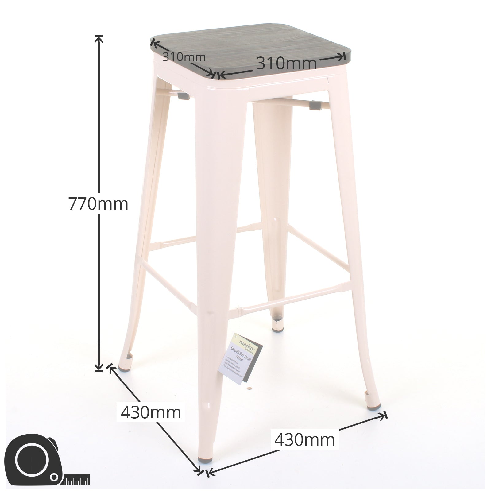 Empoli Stools - Cream