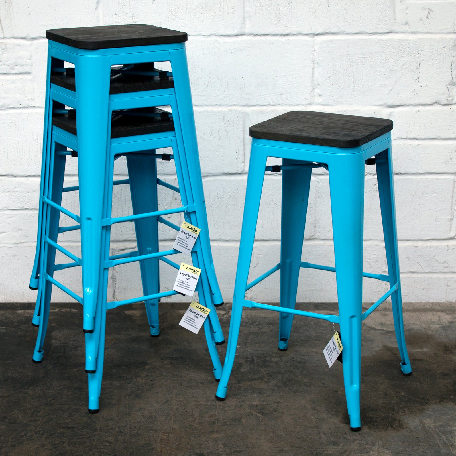 Empoli Stools - Eggshell Blue