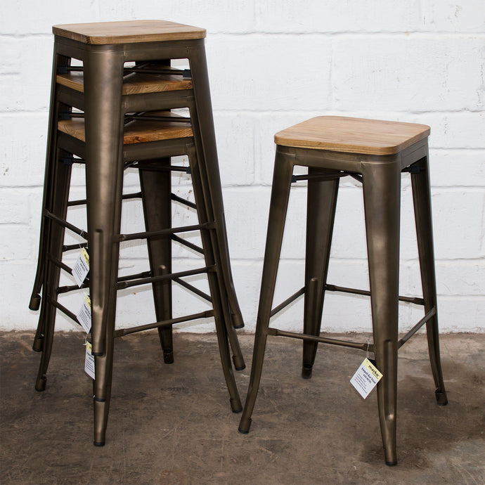 Firenze Stools - Gun Metal Grey