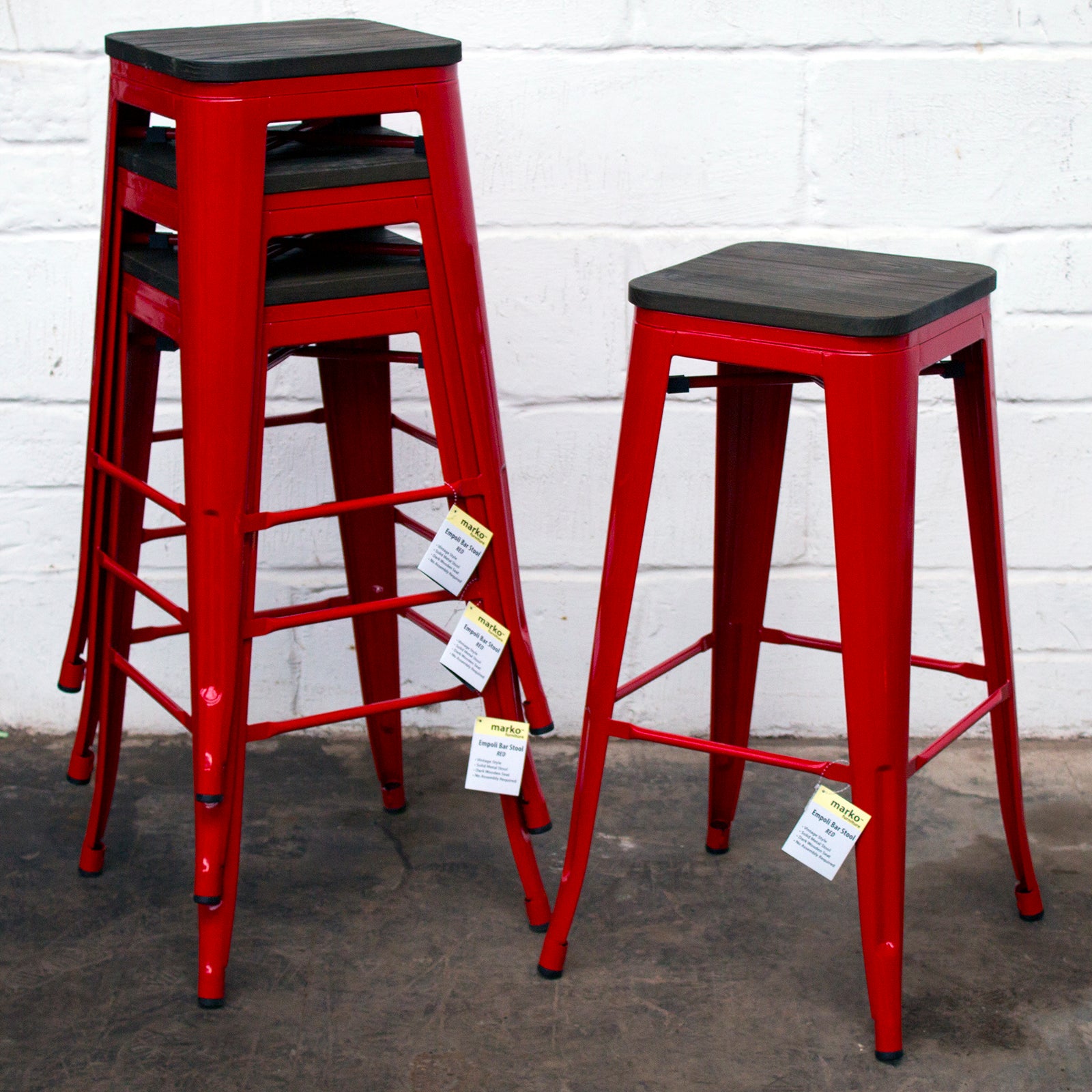 Empoli Stools - Red