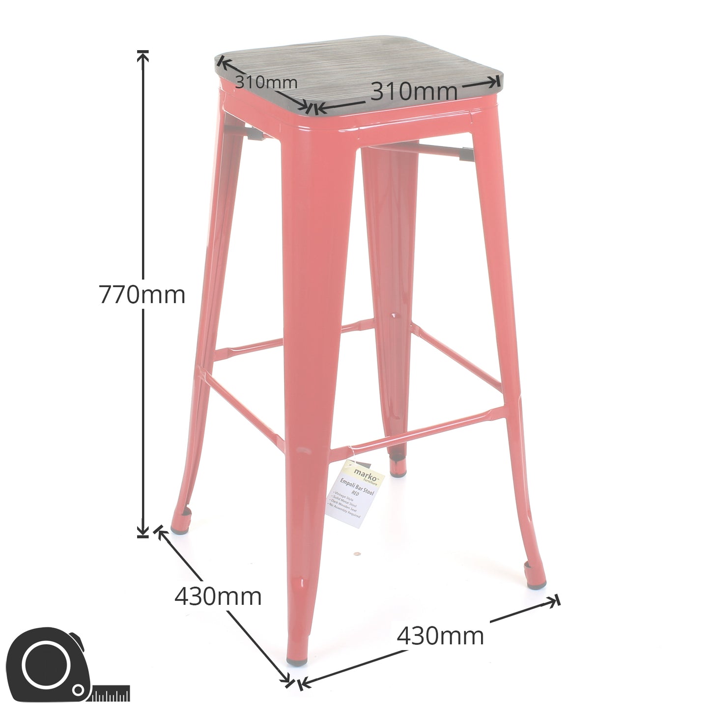 Empoli Stools - Red