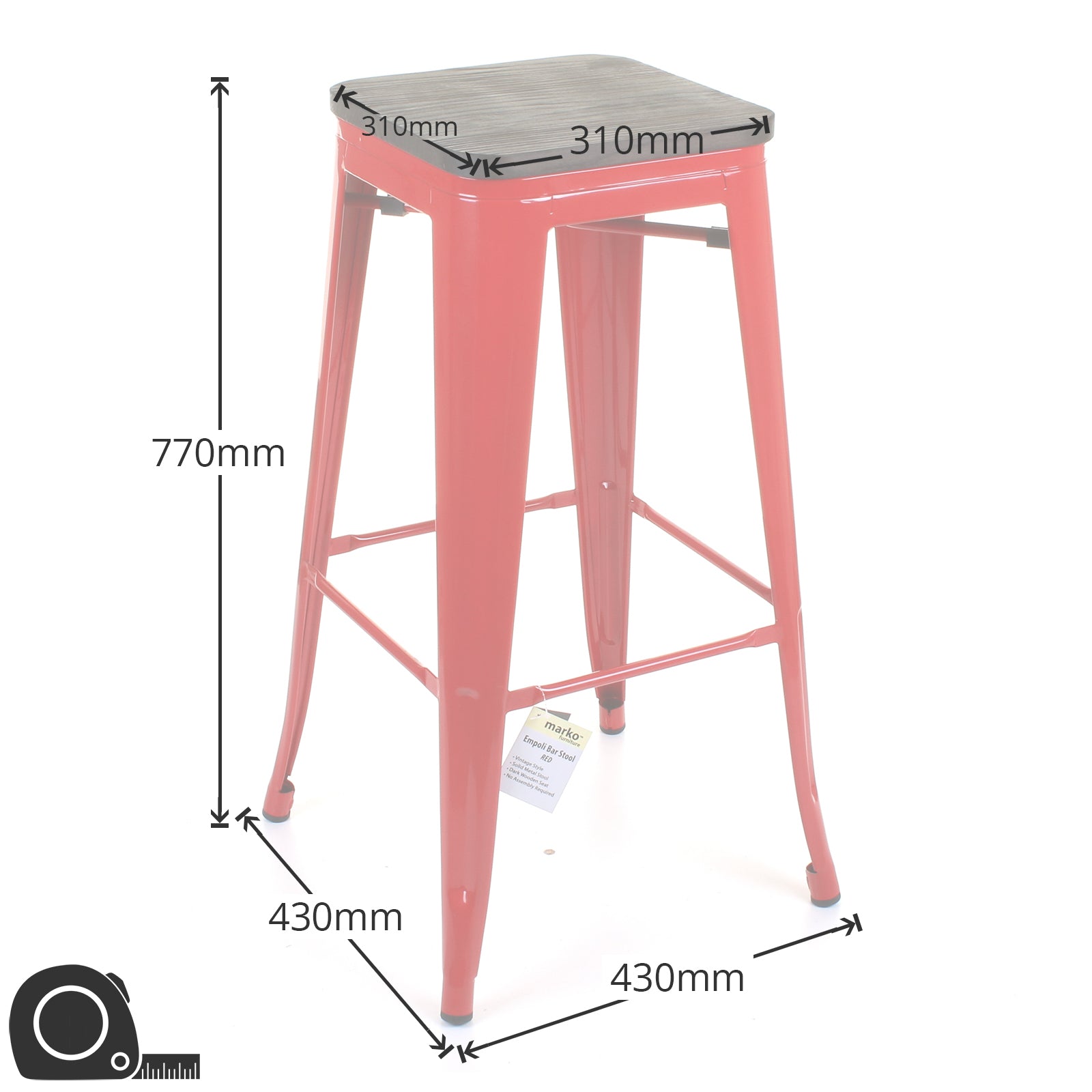 Empoli Stools - Red
