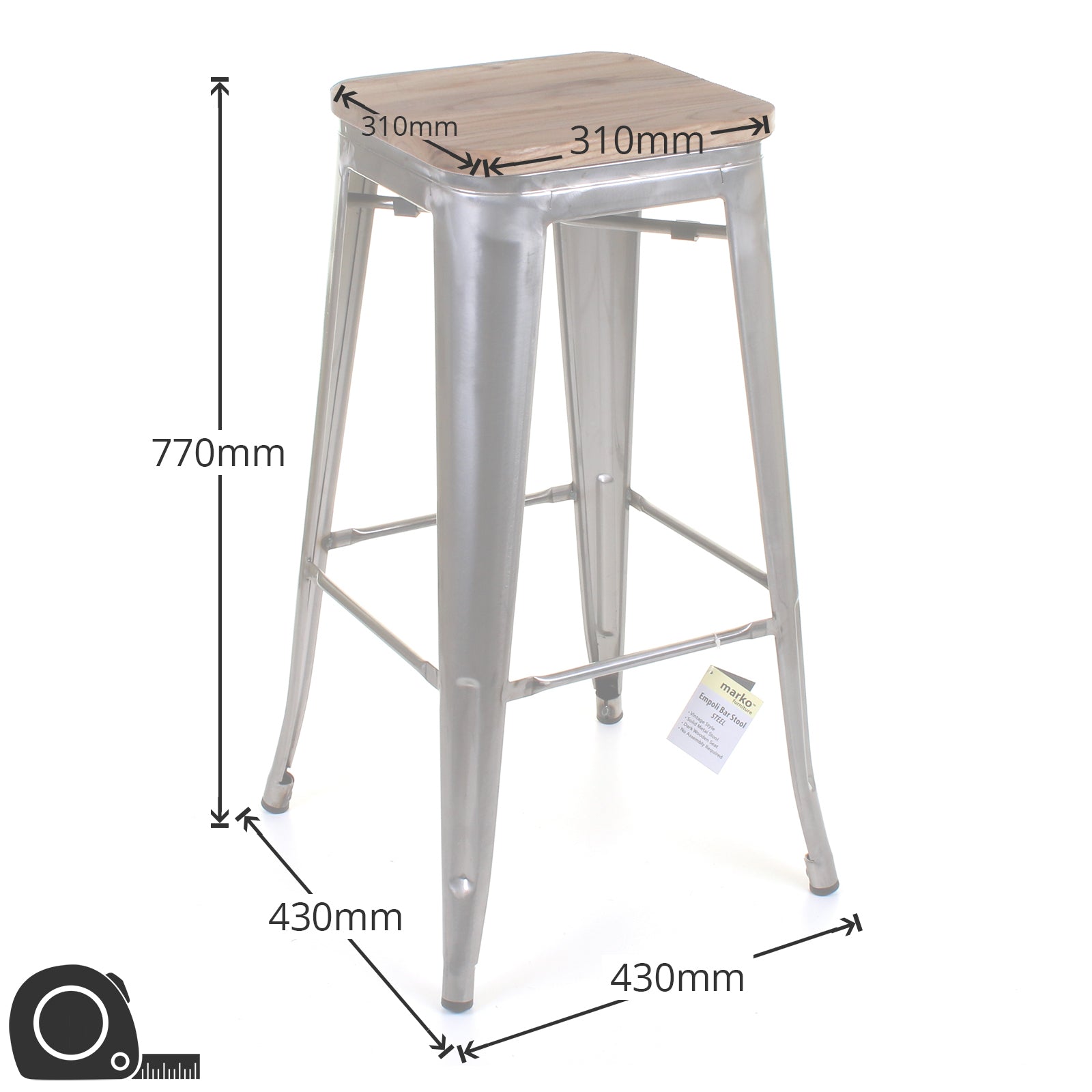 Firenze Stools - Steel