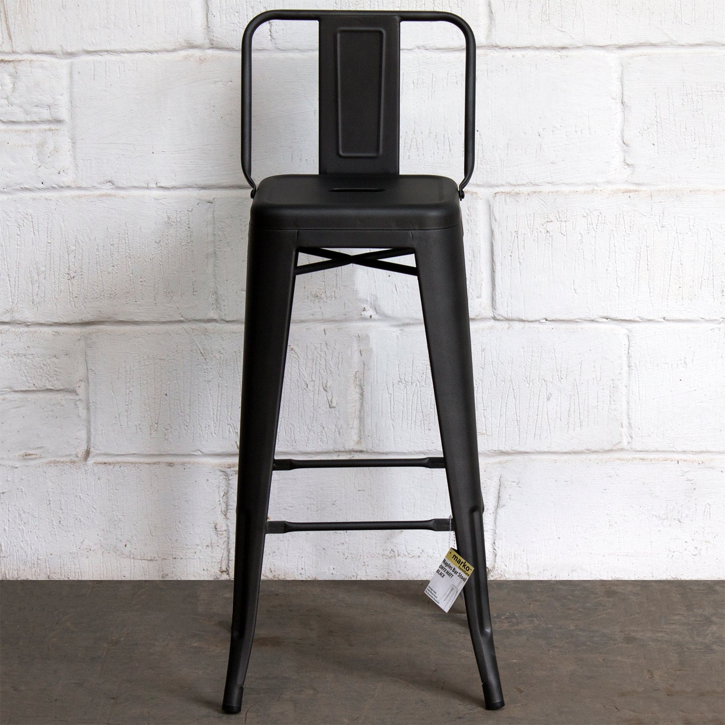 Naples Bar Stool - Onyx Matt Black
