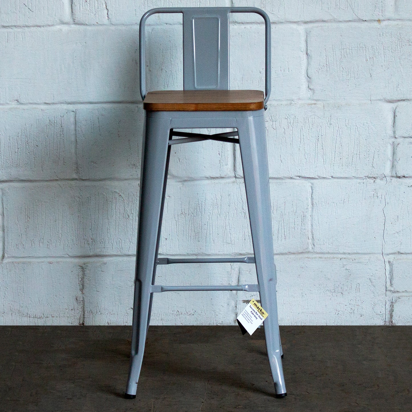 Tuscany Bar Stool - Pale Grey