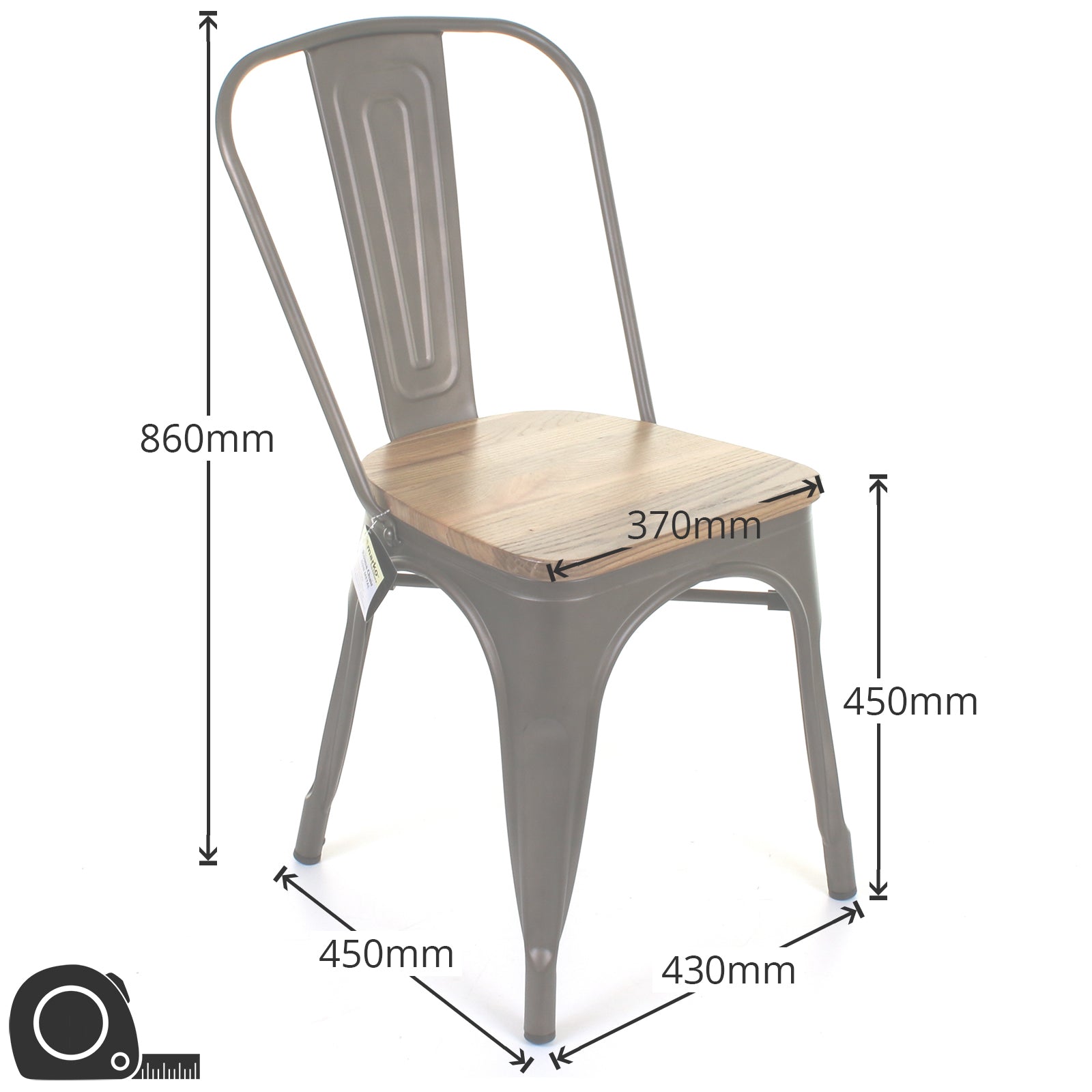 Palermo Chairs - Steel