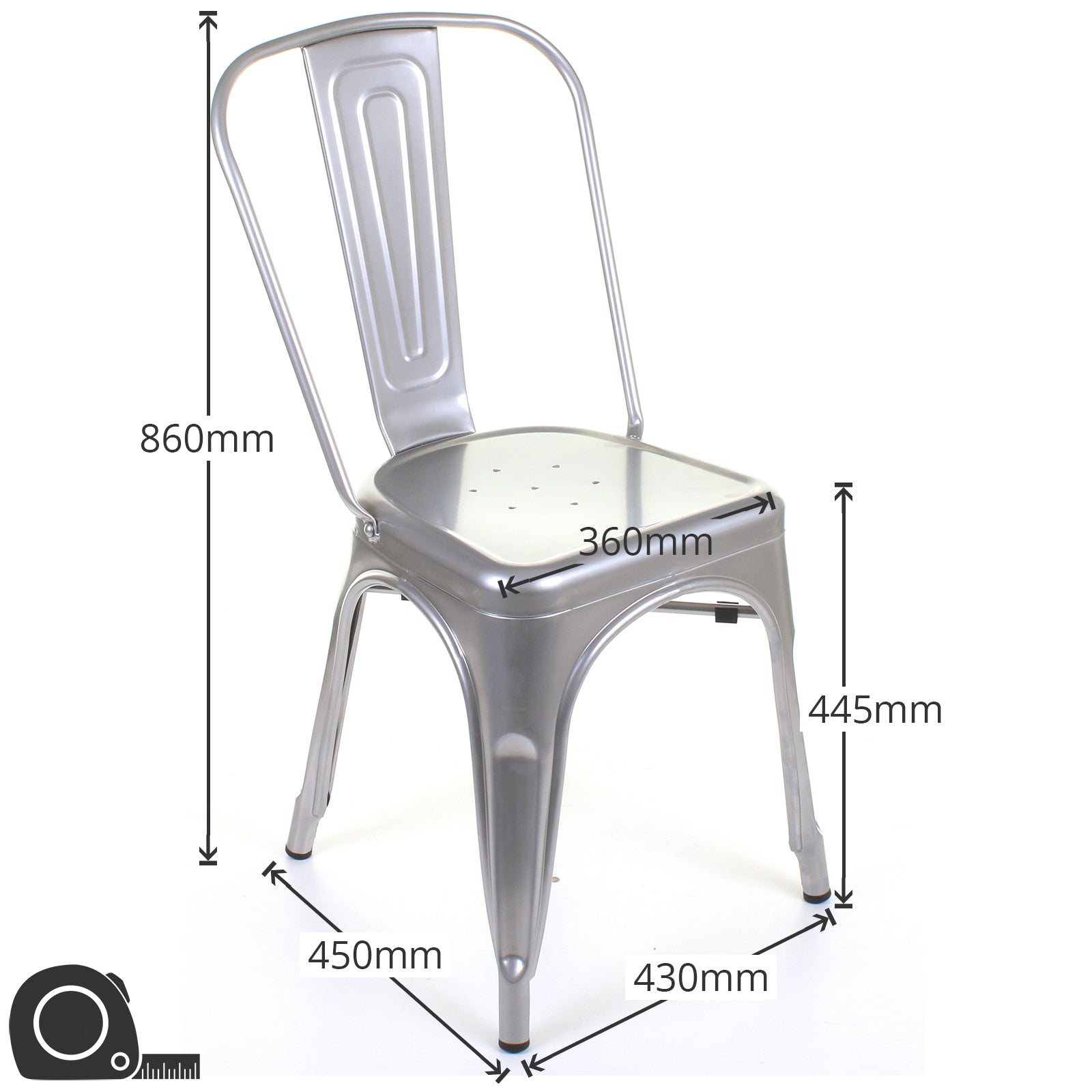 Siena Chairs - Silver