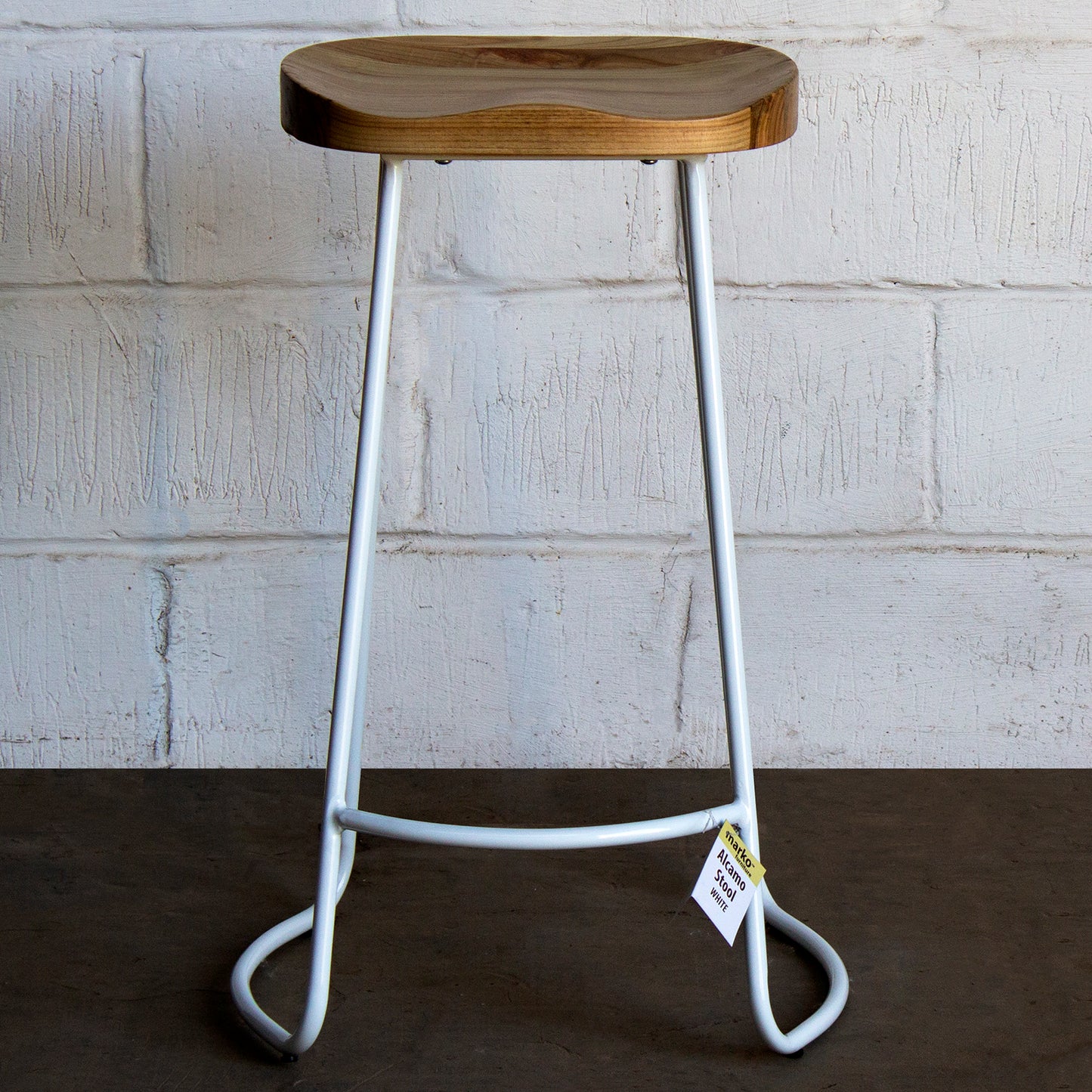 Alcamo Stool - White