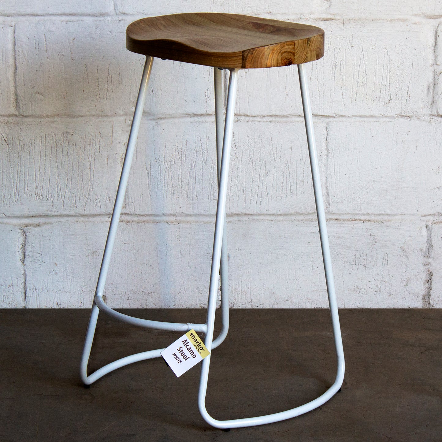 Alcamo Stool - White