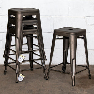 Terni Bar Stool - Gun Metal Grey