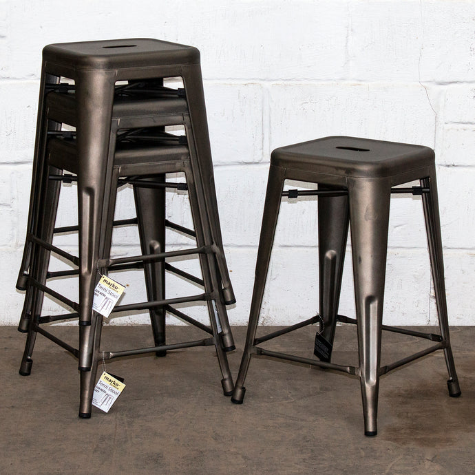 Terni Bar Stool - Gun Metal Grey