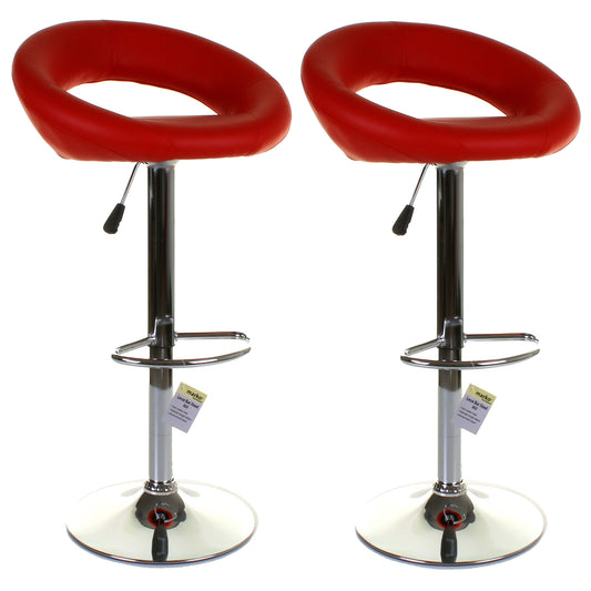 Lecce Bar Stool - Red - Set of 2