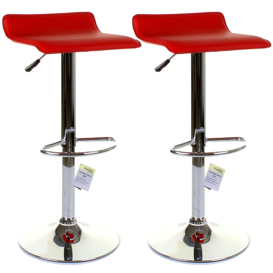 Turin Bar Stool - Red - Set of 2