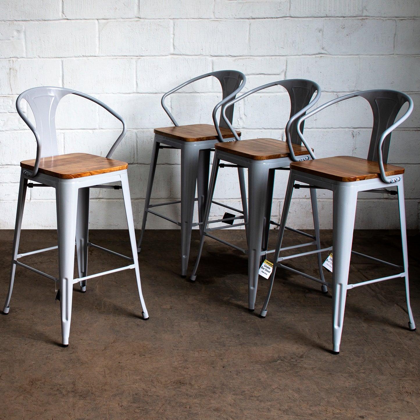 Licata Bar Stool - Pale Grey