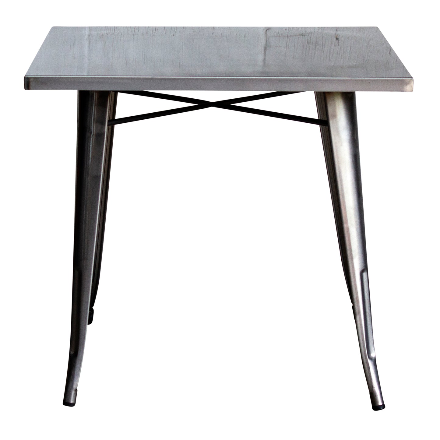 5PC Belvedere Table Siena Chair & Castel Stool Set - Steel