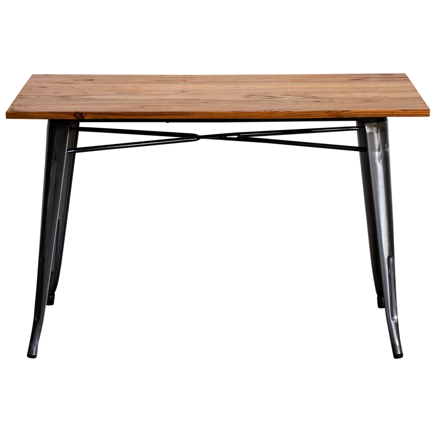 5PC Prato Table & 4 Siena Chairs Set - Steel