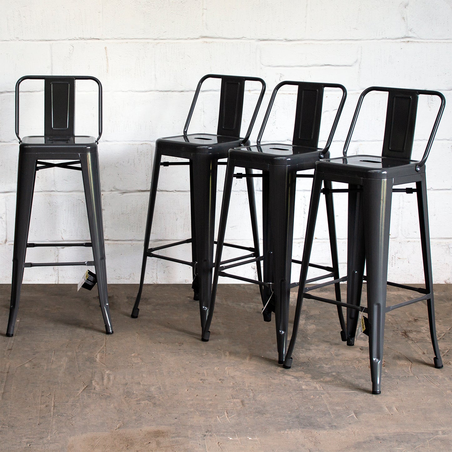 Naples Bar Stool - Graphite Grey