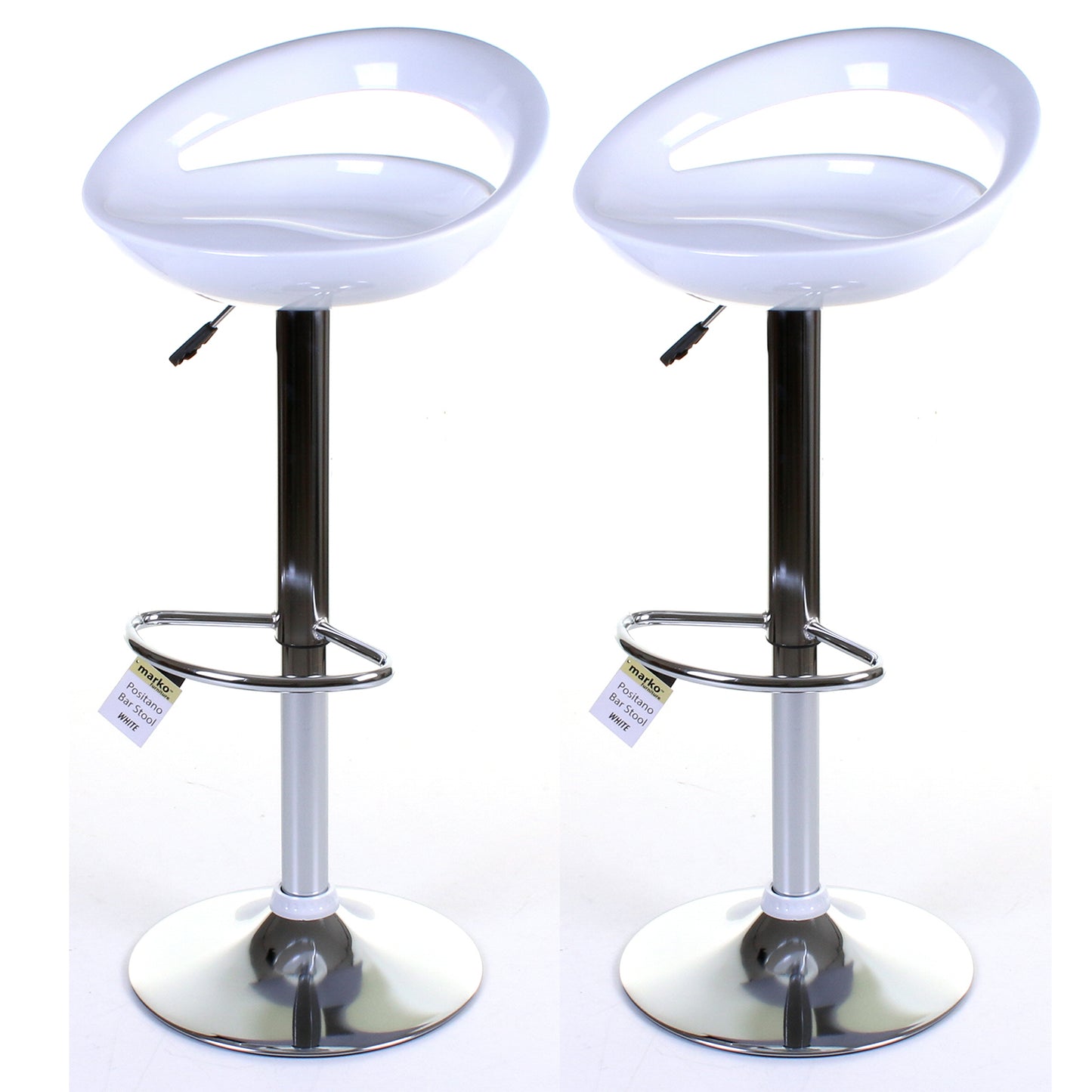 Positano Stool - White - Set of 2