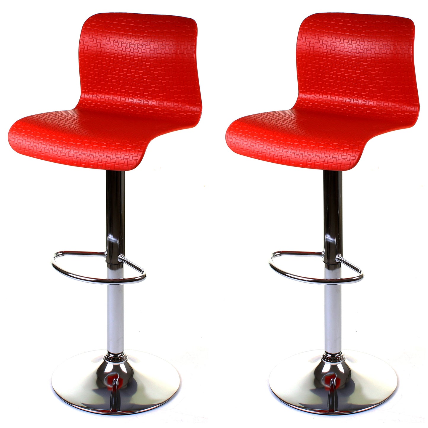 Genoa Bar Stool - Red - Set of 2