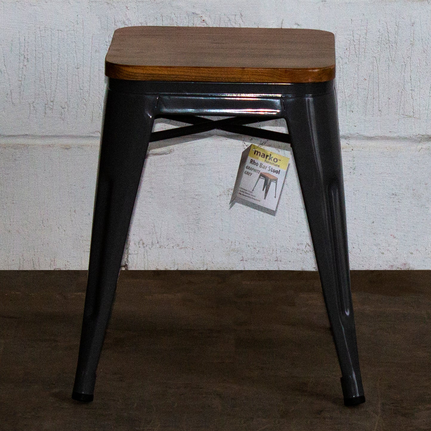 Rho Bar Stool - Graphite Grey