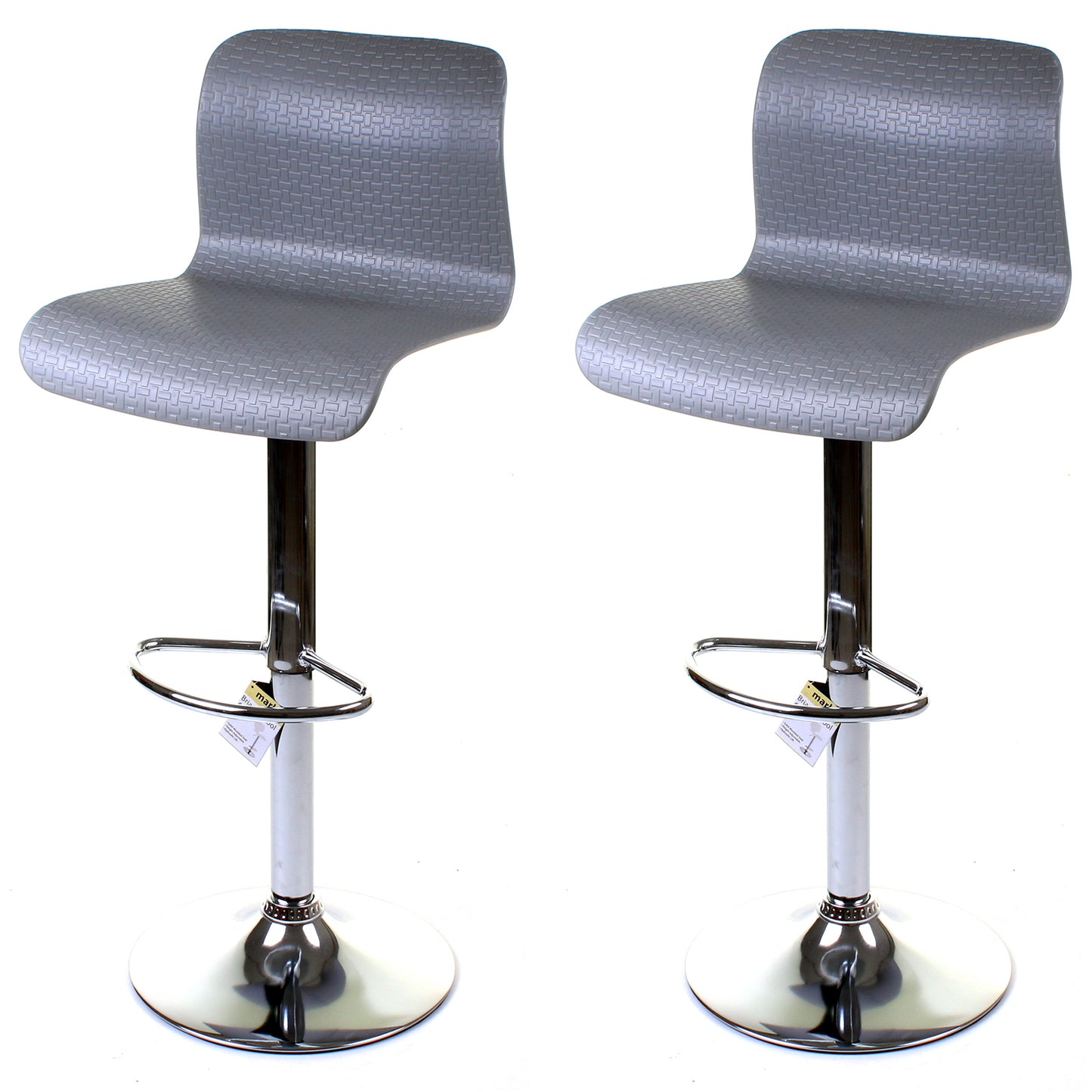 Genoa Bar Stool - Grey - Set of 2
