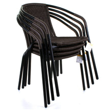 Dark Tan Wicker Bistro Chair