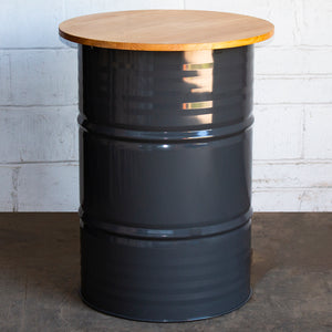 Barrel Bar Table - Graphite Grey