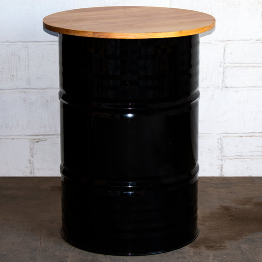 Barrel Bar Table - Black