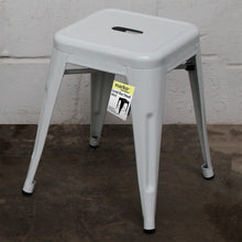 7PC Taranto Table & 6 Castel Stools Set - White