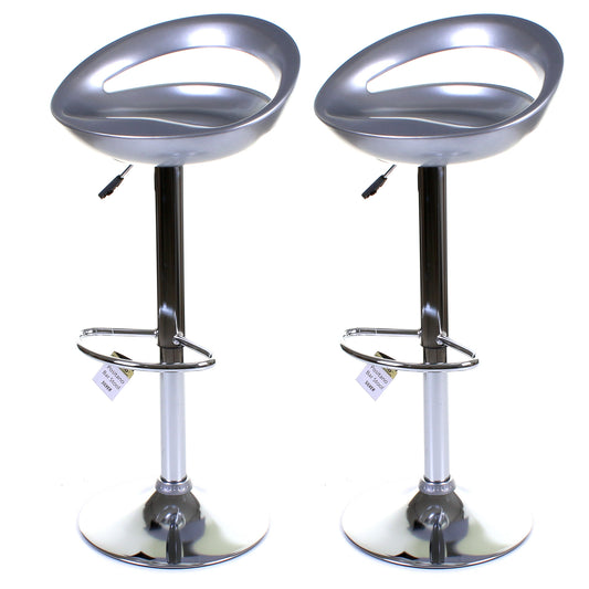 Positano Stool - Silver - Set of 2