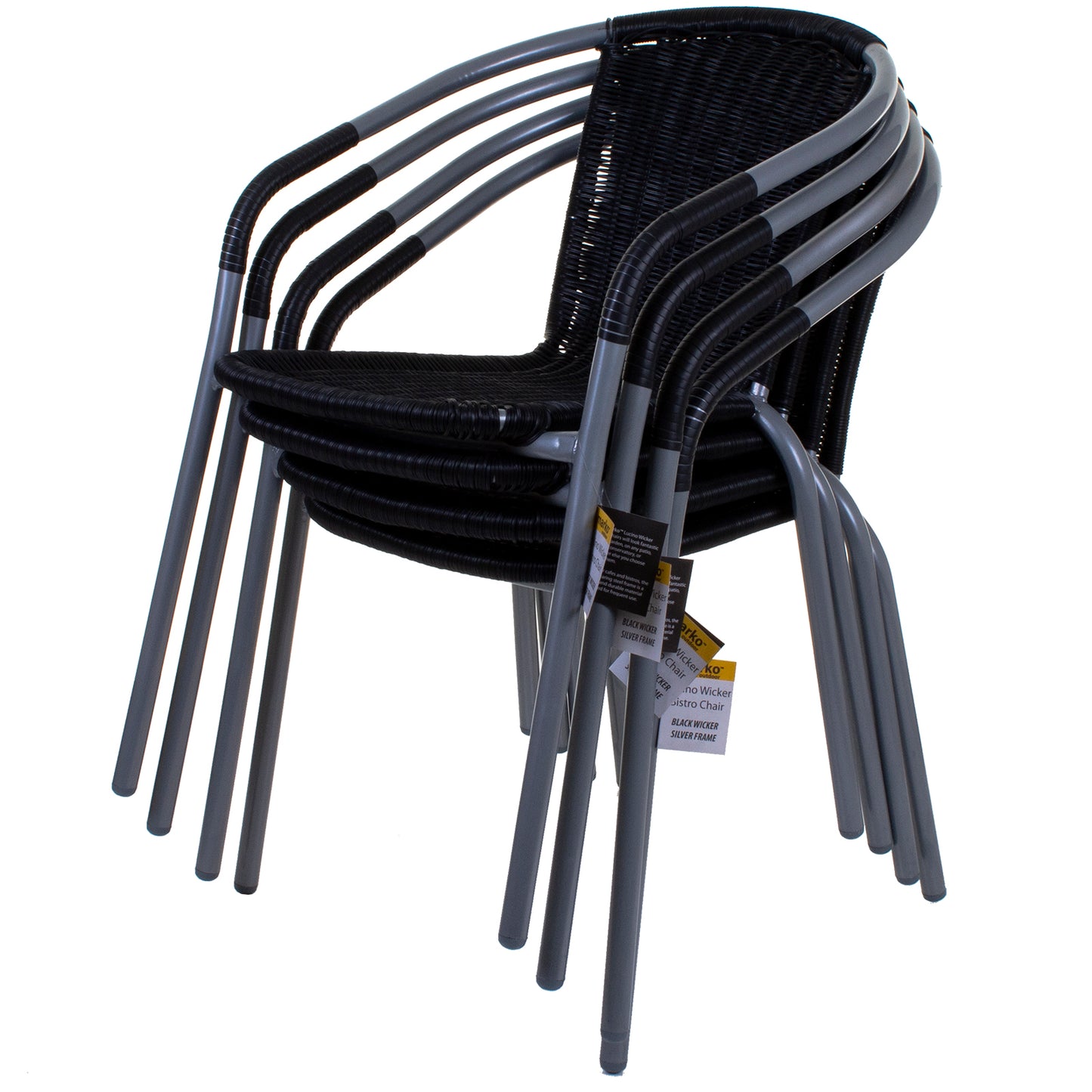 Lucino Wicker Bistro Chair