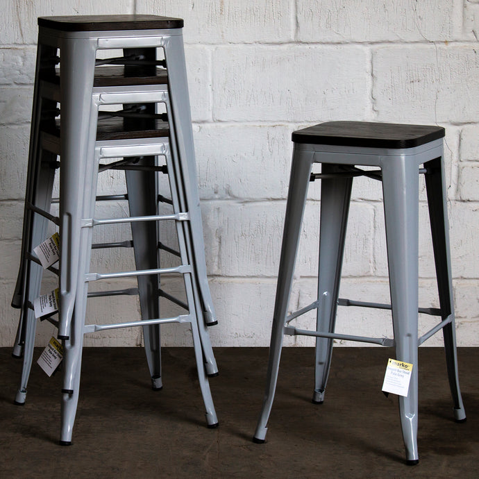 Empoli Bar Stool - Pale Grey