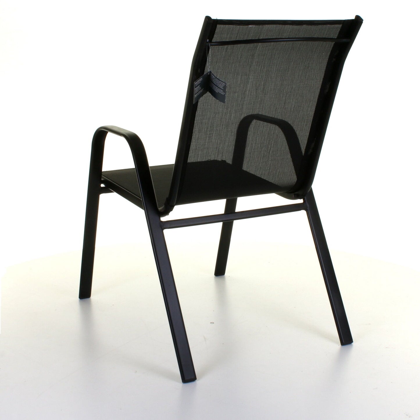 5PC Grey Textoline Bistro Set with Black 60cm Round Table