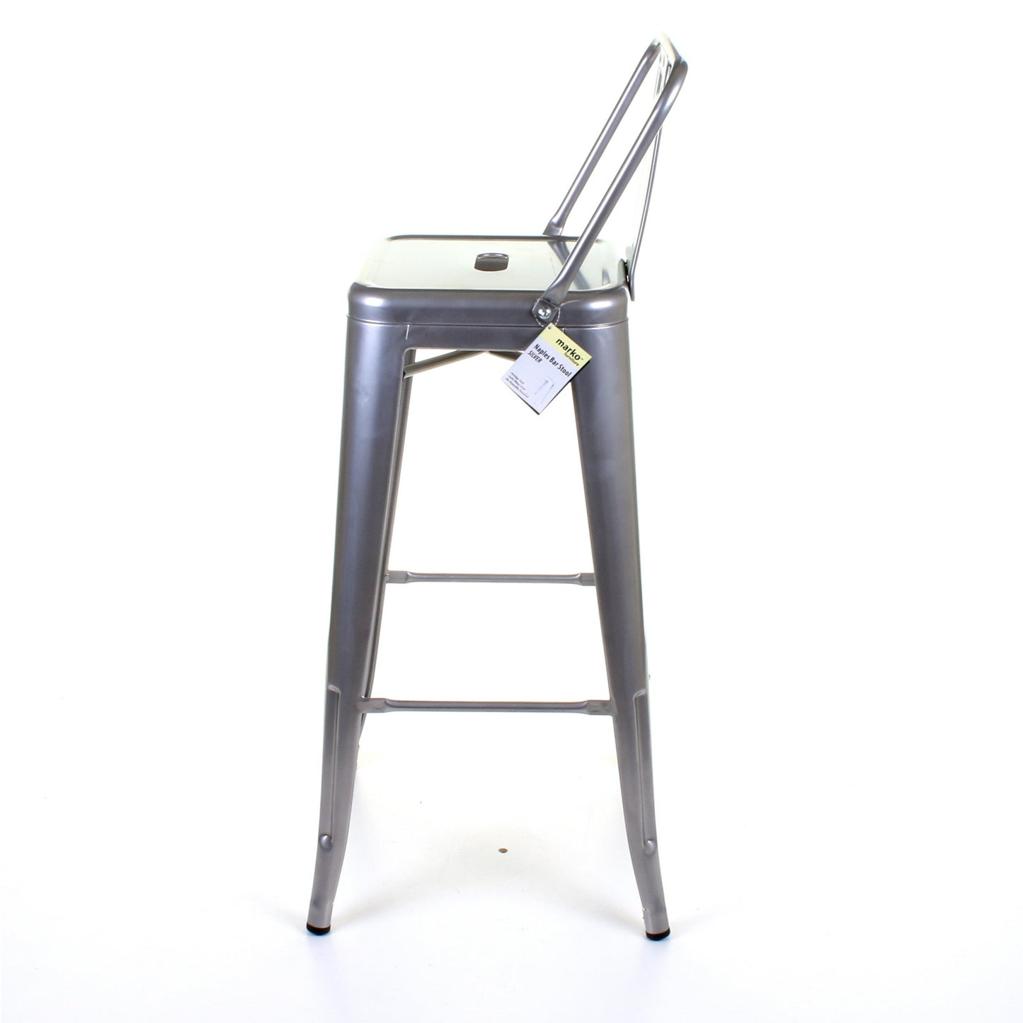 Naples Bar Stool - Silver