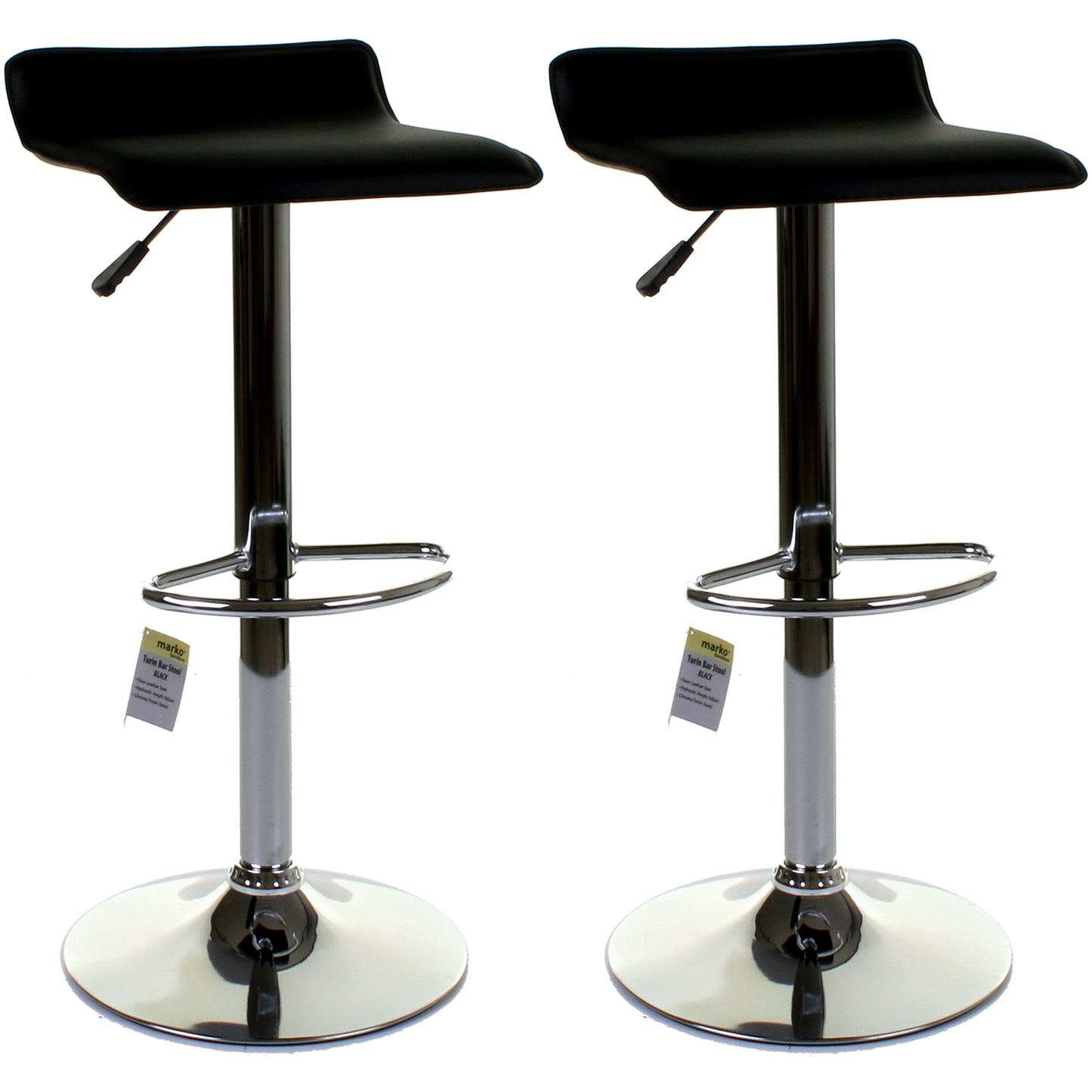 Turin Bar Stool - Black - Set of 2
