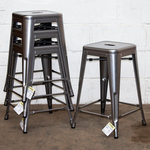 Terni Bar Stool - Silver