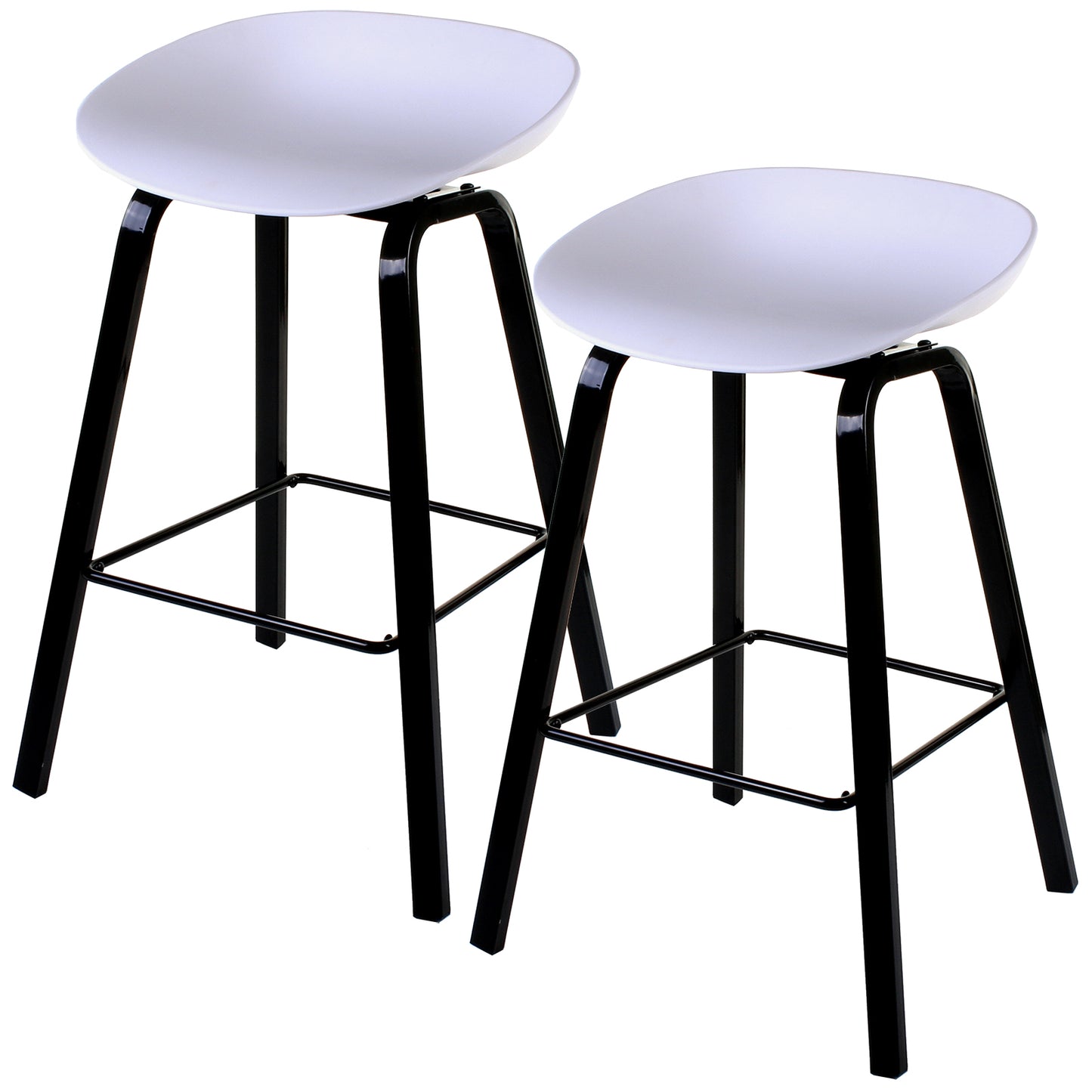 Cremona Bar Stool - White - Set of 2