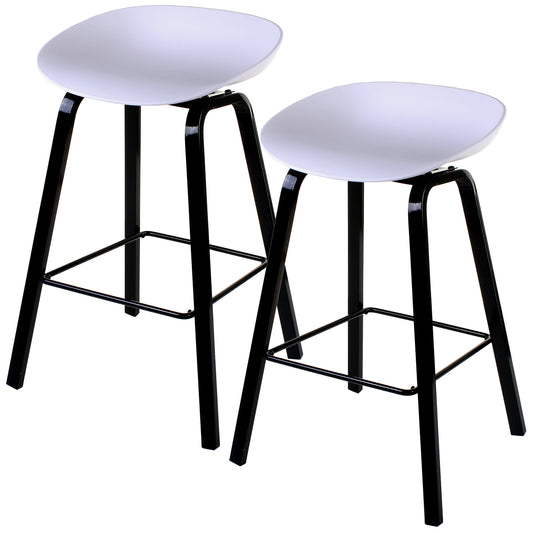 Cremona Bar Stool - White - Set of 2